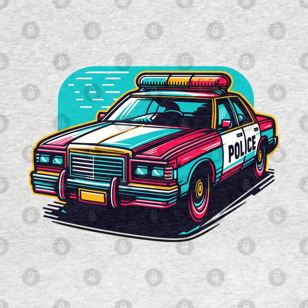 Police Car by Vehicles-Art